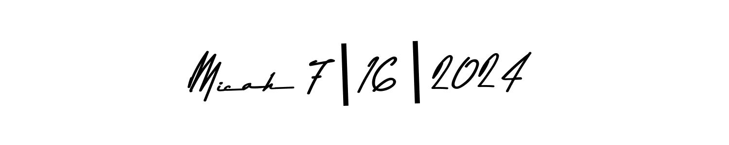 How to Draw Micah 7|16|2024 signature style? Asem Kandis PERSONAL USE is a latest design signature styles for name Micah 7|16|2024. Micah 7|16|2024 signature style 9 images and pictures png