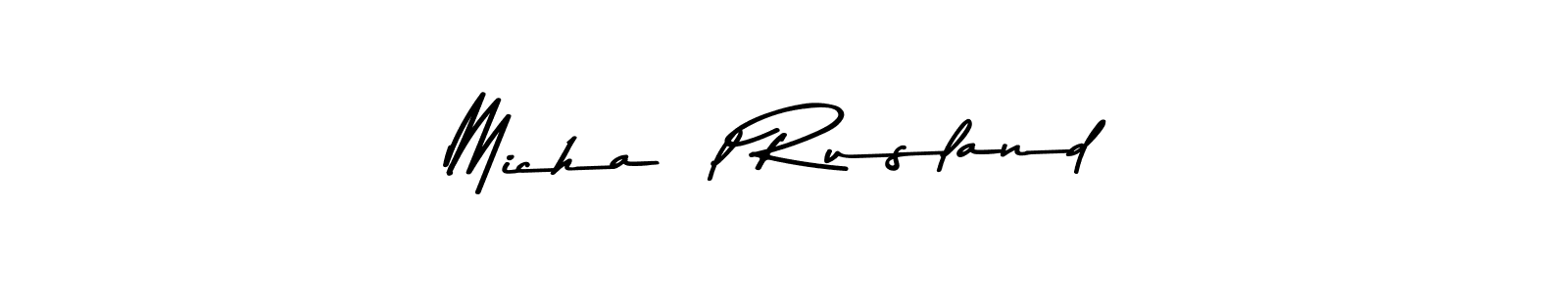 How to make Michaël Rusland signature? Asem Kandis PERSONAL USE is a professional autograph style. Create handwritten signature for Michaël Rusland name. Michaël Rusland signature style 9 images and pictures png