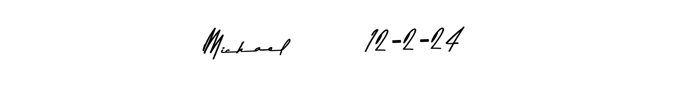 You should practise on your own different ways (Asem Kandis PERSONAL USE) to write your name (Michael        12-2-24) in signature. don't let someone else do it for you. Michael        12-2-24 signature style 9 images and pictures png