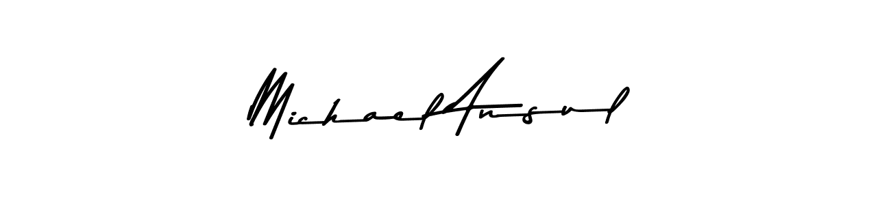 Asem Kandis PERSONAL USE is a professional signature style that is perfect for those who want to add a touch of class to their signature. It is also a great choice for those who want to make their signature more unique. Get Michael Ansul name to fancy signature for free. Michael Ansul signature style 9 images and pictures png