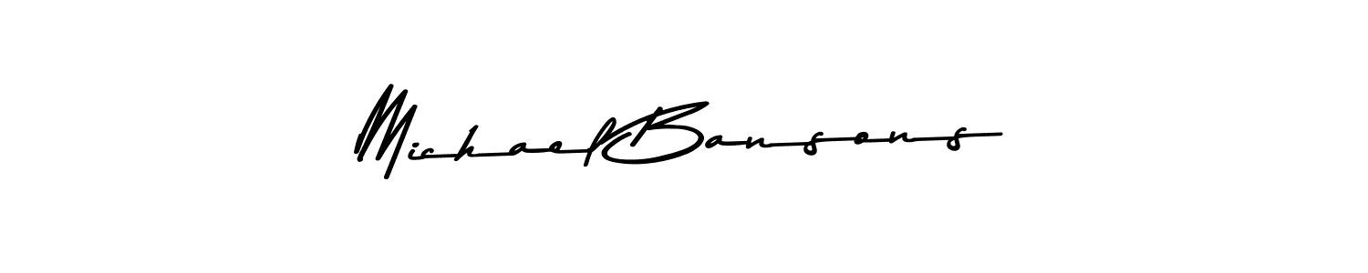 Similarly Asem Kandis PERSONAL USE is the best handwritten signature design. Signature creator online .You can use it as an online autograph creator for name Michael Bansons. Michael Bansons signature style 9 images and pictures png