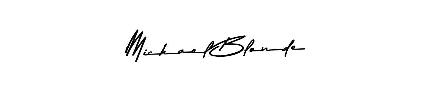 Make a beautiful signature design for name Michael Blonde. With this signature (Asem Kandis PERSONAL USE) style, you can create a handwritten signature for free. Michael Blonde signature style 9 images and pictures png