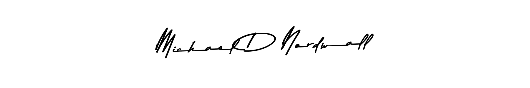 Asem Kandis PERSONAL USE is a professional signature style that is perfect for those who want to add a touch of class to their signature. It is also a great choice for those who want to make their signature more unique. Get Michael D Nordwall name to fancy signature for free. Michael D Nordwall signature style 9 images and pictures png