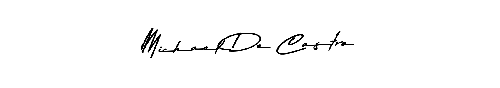 Design your own signature with our free online signature maker. With this signature software, you can create a handwritten (Asem Kandis PERSONAL USE) signature for name Michael De Castro. Michael De Castro signature style 9 images and pictures png