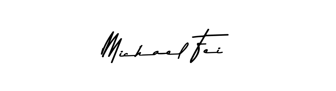 Michael Fei stylish signature style. Best Handwritten Sign (Asem Kandis PERSONAL USE) for my name. Handwritten Signature Collection Ideas for my name Michael Fei. Michael Fei signature style 9 images and pictures png