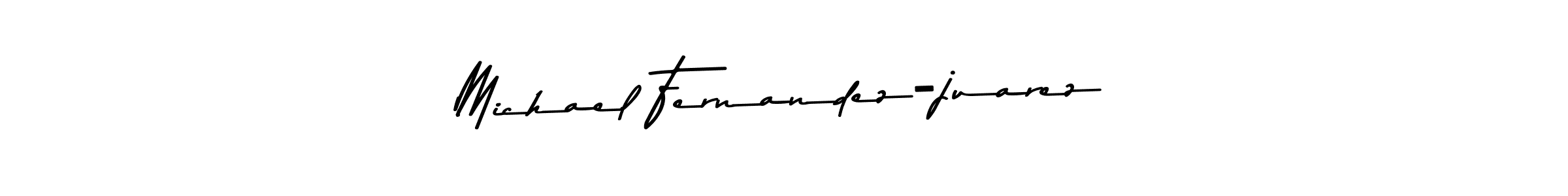 How to make Michael Fernandez-juarez name signature. Use Asem Kandis PERSONAL USE style for creating short signs online. This is the latest handwritten sign. Michael Fernandez-juarez signature style 9 images and pictures png