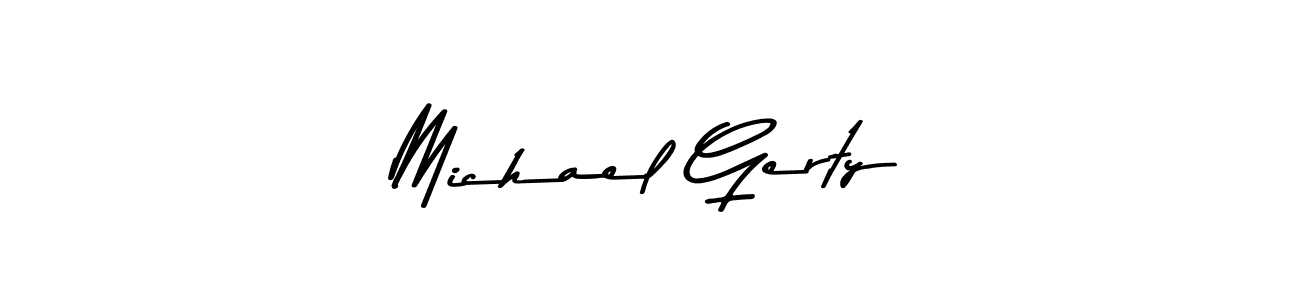 Asem Kandis PERSONAL USE is a professional signature style that is perfect for those who want to add a touch of class to their signature. It is also a great choice for those who want to make their signature more unique. Get Michael Gerty name to fancy signature for free. Michael Gerty signature style 9 images and pictures png