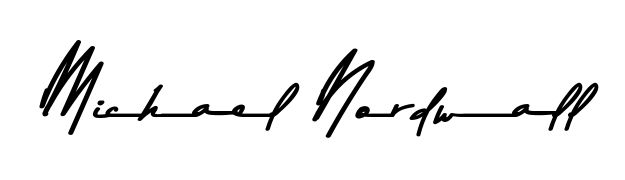 The Asem Kandis PERSONAL USE font gives name Michael Nordwall a signature that looks effortless yet distinguished. Download high-res PNG instantly. Michael Nordwall signature style 9 images and pictures png