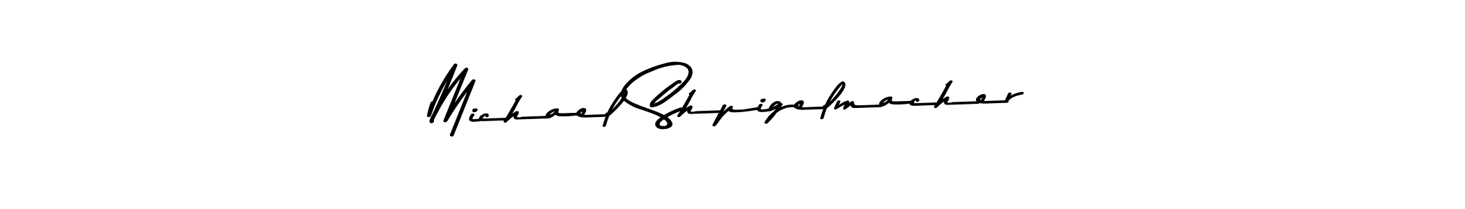 Make a beautiful signature design for name Michael Shpigelmacher. With this signature (Asem Kandis PERSONAL USE) style, you can create a handwritten signature for free. Michael Shpigelmacher signature style 9 images and pictures png