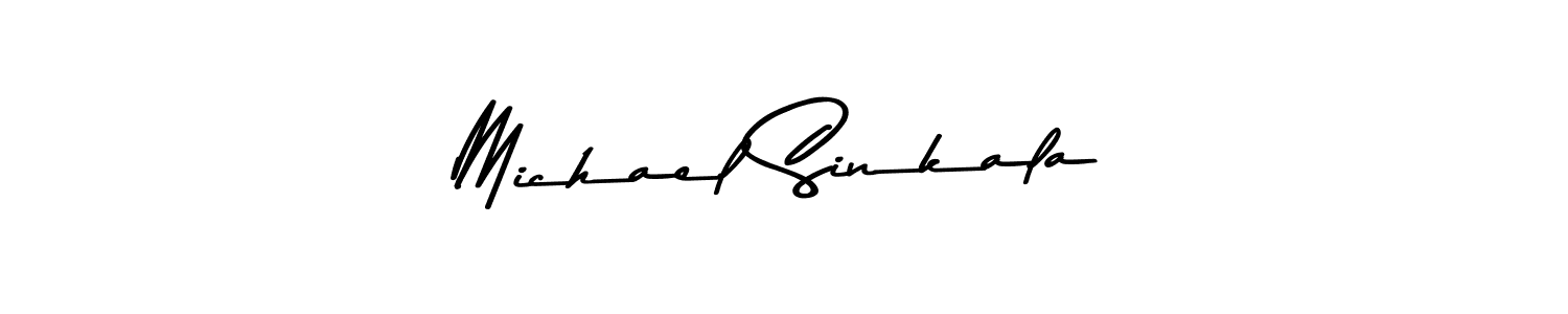 Create a beautiful signature design for name Michael Sinkala. With this signature (Asem Kandis PERSONAL USE) fonts, you can make a handwritten signature for free. Michael Sinkala signature style 9 images and pictures png