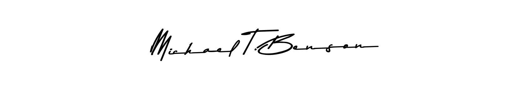 Design your own signature with our free online signature maker. With this signature software, you can create a handwritten (Asem Kandis PERSONAL USE) signature for name Michael T. Benson. Michael T. Benson signature style 9 images and pictures png
