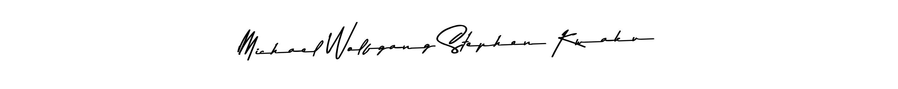 if you are searching for the best signature style for your name Michael Wolfgang Stephen Kwaku. so please give up your signature search. here we have designed multiple signature styles  using Asem Kandis PERSONAL USE. Michael Wolfgang Stephen Kwaku signature style 9 images and pictures png