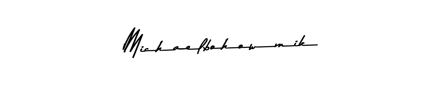 How to Draw Michaelbohowmik signature style? Asem Kandis PERSONAL USE is a latest design signature styles for name Michaelbohowmik. Michaelbohowmik signature style 9 images and pictures png