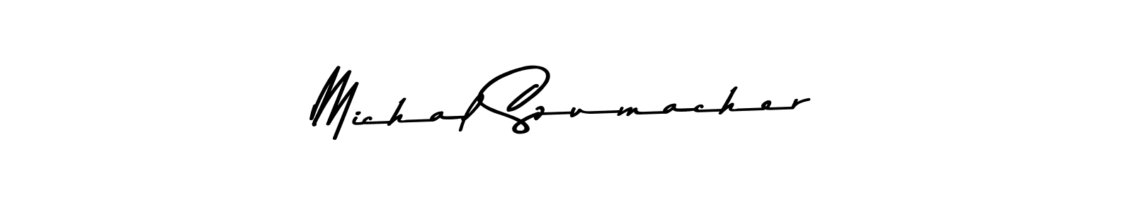 Michal Szumacher stylish signature style. Best Handwritten Sign (Asem Kandis PERSONAL USE) for my name. Handwritten Signature Collection Ideas for my name Michal Szumacher. Michal Szumacher signature style 9 images and pictures png