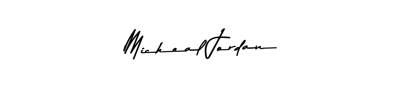 Create a beautiful signature design for name Micheal Jordan. With this signature (Asem Kandis PERSONAL USE) fonts, you can make a handwritten signature for free. Micheal Jordan signature style 9 images and pictures png