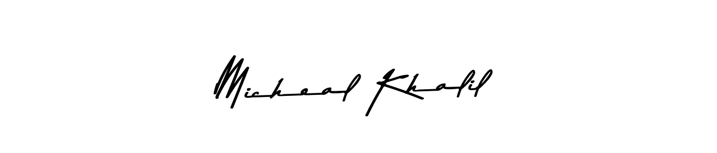 Also You can easily find your signature by using the search form. We will create Micheal Khalil name handwritten signature images for you free of cost using Asem Kandis PERSONAL USE sign style. Micheal Khalil signature style 9 images and pictures png