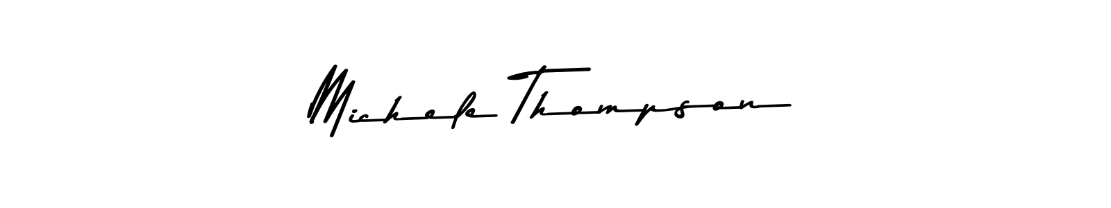 Michele Thompson stylish signature style. Best Handwritten Sign (Asem Kandis PERSONAL USE) for my name. Handwritten Signature Collection Ideas for my name Michele Thompson. Michele Thompson signature style 9 images and pictures png