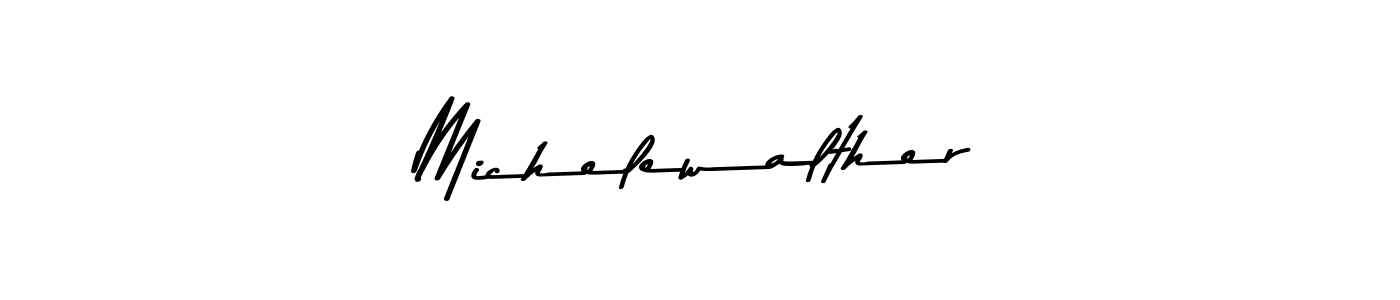 Design your own signature with our free online signature maker. With this signature software, you can create a handwritten (Asem Kandis PERSONAL USE) signature for name Michelewalther. Michelewalther signature style 9 images and pictures png