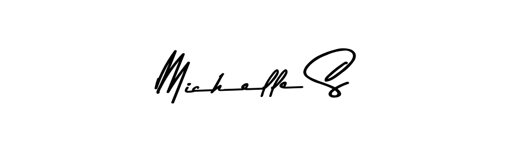 How to make Michelle S name signature. Use Asem Kandis PERSONAL USE style for creating short signs online. This is the latest handwritten sign. Michelle S signature style 9 images and pictures png