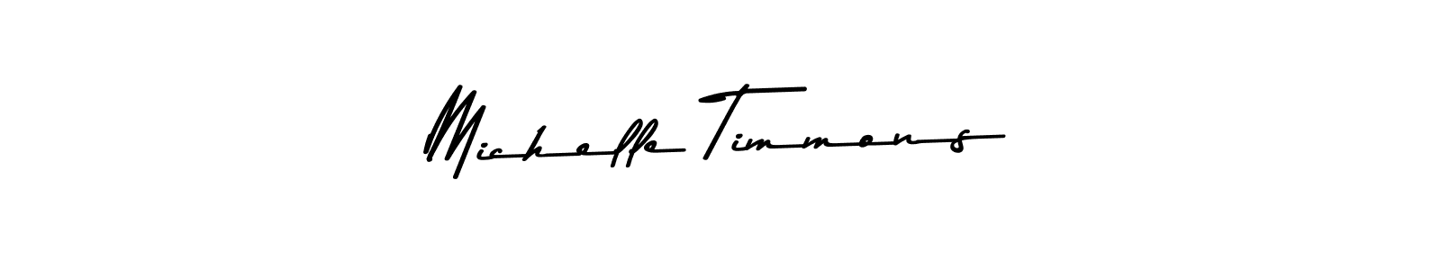 Create a beautiful signature design for name Michelle Timmons. With this signature (Asem Kandis PERSONAL USE) fonts, you can make a handwritten signature for free. Michelle Timmons signature style 9 images and pictures png