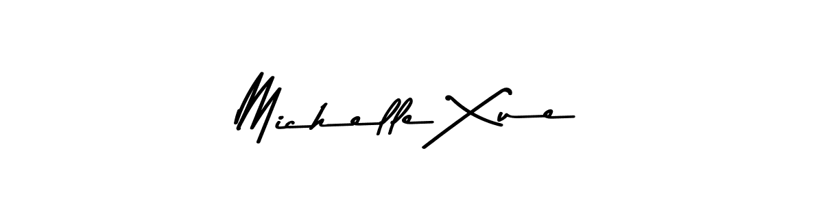 How to make Michelle Xue name signature. Use Asem Kandis PERSONAL USE style for creating short signs online. This is the latest handwritten sign. Michelle Xue signature style 9 images and pictures png