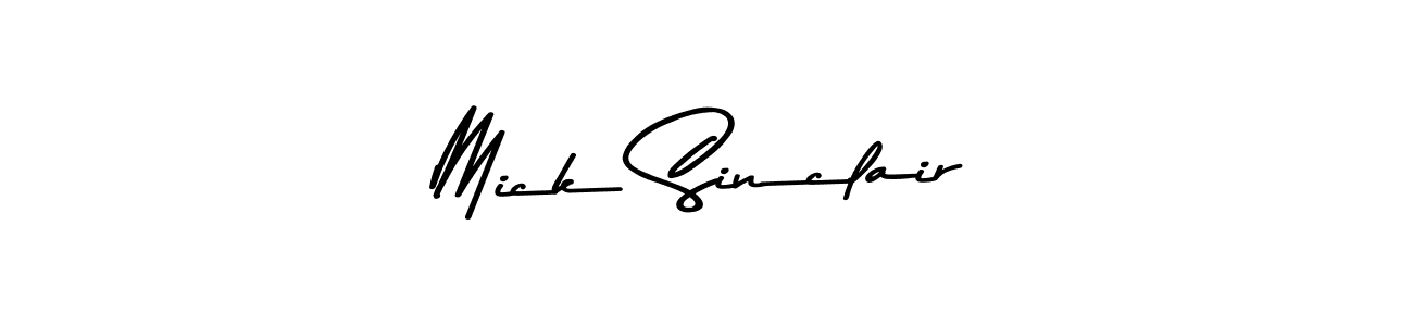 Mick Sinclair stylish signature style. Best Handwritten Sign (Asem Kandis PERSONAL USE) for my name. Handwritten Signature Collection Ideas for my name Mick Sinclair. Mick Sinclair signature style 9 images and pictures png