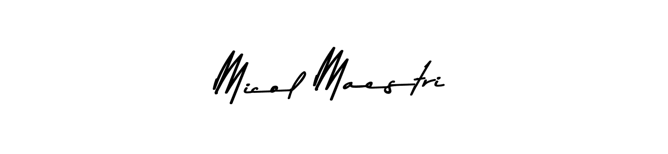 Make a beautiful signature design for name Micol Maestri. Use this online signature maker to create a handwritten signature for free. Micol Maestri signature style 9 images and pictures png