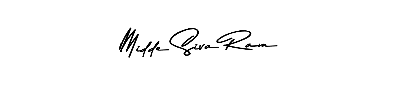 Similarly Asem Kandis PERSONAL USE is the best handwritten signature design. Signature creator online .You can use it as an online autograph creator for name Midde Siva Ram. Midde Siva Ram signature style 9 images and pictures png