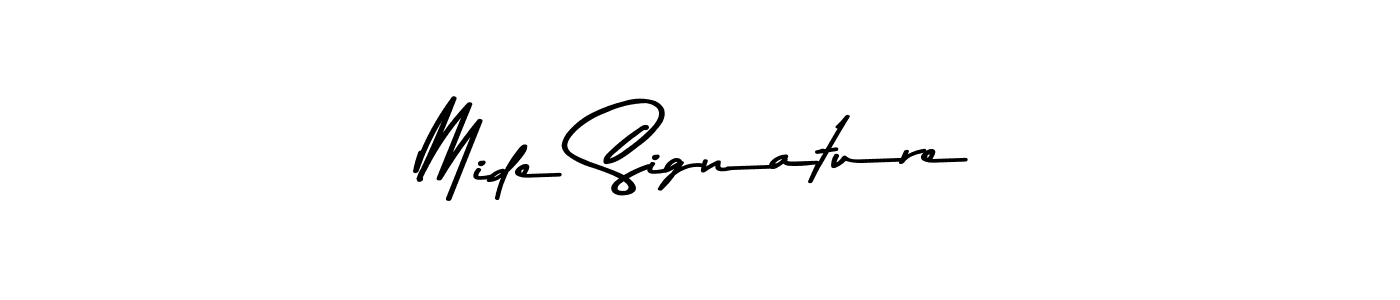 Make a beautiful signature design for name Mide Signature. Use this online signature maker to create a handwritten signature for free. Mide Signature signature style 9 images and pictures png