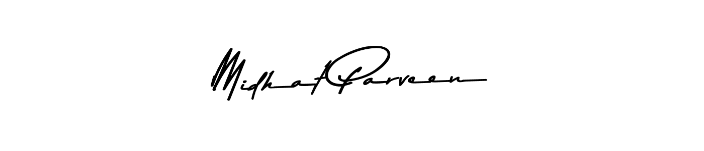 Midhat Parveen stylish signature style. Best Handwritten Sign (Asem Kandis PERSONAL USE) for my name. Handwritten Signature Collection Ideas for my name Midhat Parveen. Midhat Parveen signature style 9 images and pictures png