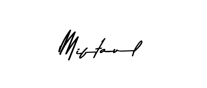 Also You can easily find your signature by using the search form. We will create Miftaul name handwritten signature images for you free of cost using Asem Kandis PERSONAL USE sign style. Miftaul signature style 9 images and pictures png