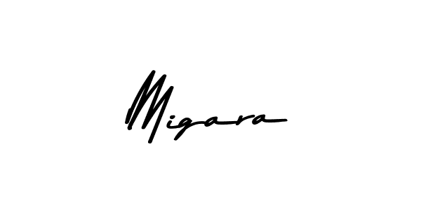 Design your own signature with our free online signature maker. With this signature software, you can create a handwritten (Asem Kandis PERSONAL USE) signature for name Migara. Migara signature style 9 images and pictures png
