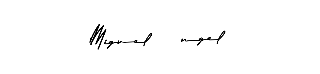 It looks lik you need a new signature style for name Miguel Ángel. Design unique handwritten (Asem Kandis PERSONAL USE) signature with our free signature maker in just a few clicks. Miguel Ángel signature style 9 images and pictures png
