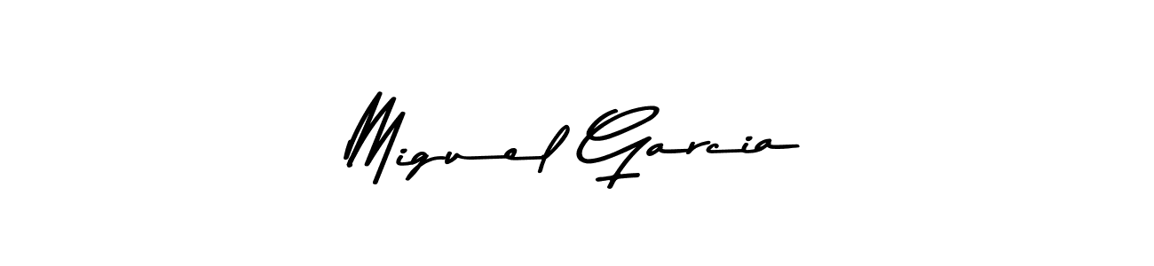 Miguel Garcia stylish signature style. Best Handwritten Sign (Asem Kandis PERSONAL USE) for my name. Handwritten Signature Collection Ideas for my name Miguel Garcia. Miguel Garcia signature style 9 images and pictures png