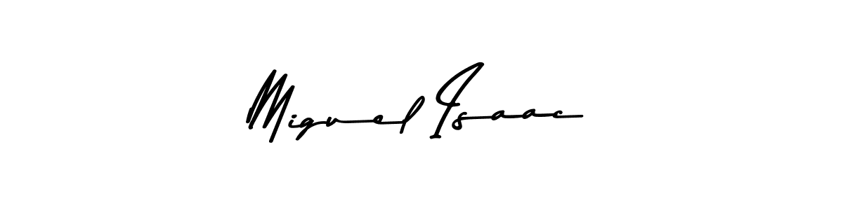 Use a signature maker to create a handwritten signature online. With this signature software, you can design (Asem Kandis PERSONAL USE) your own signature for name Miguel Isaac. Miguel Isaac signature style 9 images and pictures png