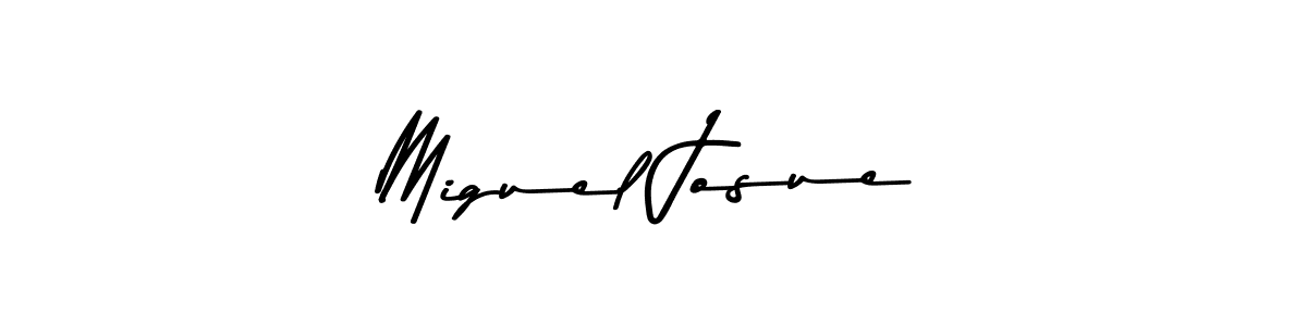 Make a beautiful signature design for name Miguel Josue. With this signature (Asem Kandis PERSONAL USE) style, you can create a handwritten signature for free. Miguel Josue signature style 9 images and pictures png