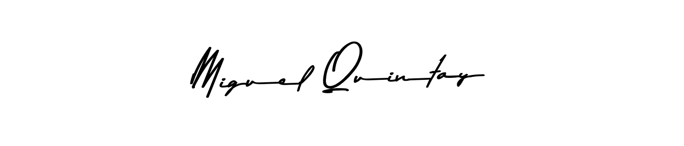 Make a beautiful signature design for name Miguel Quintay. With this signature (Asem Kandis PERSONAL USE) style, you can create a handwritten signature for free. Miguel Quintay signature style 9 images and pictures png
