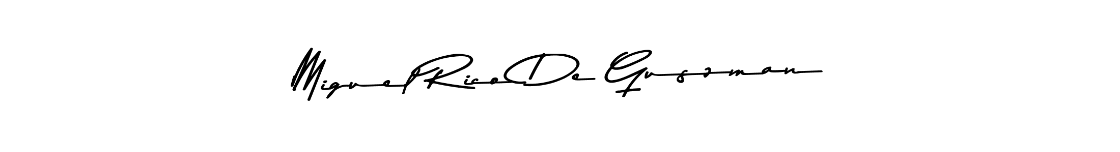 Design your own signature with our free online signature maker. With this signature software, you can create a handwritten (Asem Kandis PERSONAL USE) signature for name Miguel Rico De Guszman. Miguel Rico De Guszman signature style 9 images and pictures png