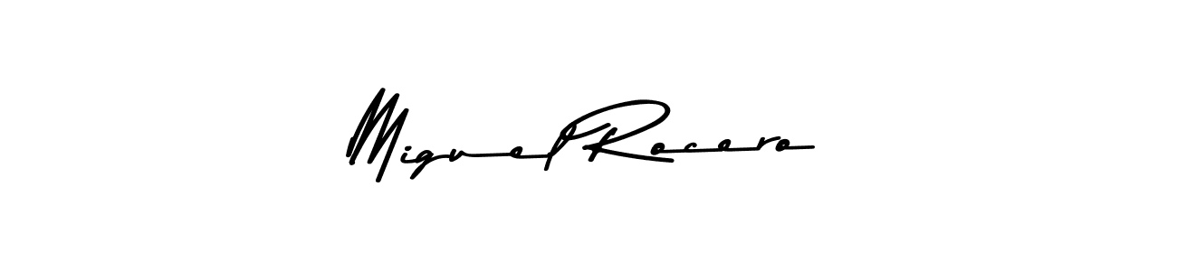 Miguel Rocero stylish signature style. Best Handwritten Sign (Asem Kandis PERSONAL USE) for my name. Handwritten Signature Collection Ideas for my name Miguel Rocero. Miguel Rocero signature style 9 images and pictures png