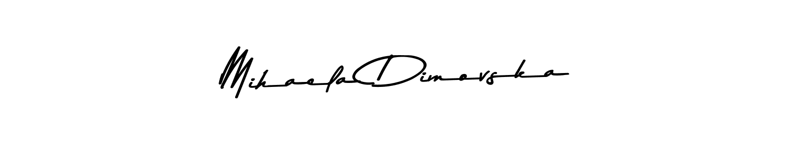 Create a beautiful signature design for name Mihaela Dimovska. With this signature (Asem Kandis PERSONAL USE) fonts, you can make a handwritten signature for free. Mihaela Dimovska signature style 9 images and pictures png