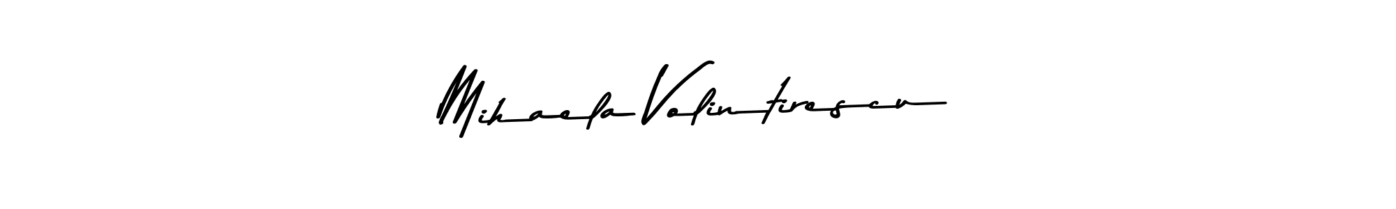 This is the best signature style for the Mihaela Volintirescu name. Also you like these signature font (Asem Kandis PERSONAL USE). Mix name signature. Mihaela Volintirescu signature style 9 images and pictures png