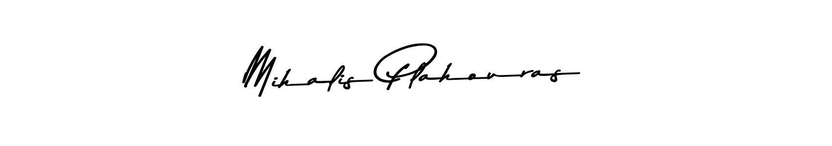 This is the best signature style for the Mihalis Plahouras name. Also you like these signature font (Asem Kandis PERSONAL USE). Mix name signature. Mihalis Plahouras signature style 9 images and pictures png