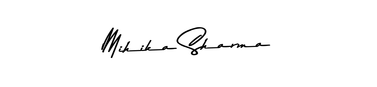 Design your own signature with our free online signature maker. With this signature software, you can create a handwritten (Asem Kandis PERSONAL USE) signature for name Mihika Sharma. Mihika Sharma signature style 9 images and pictures png