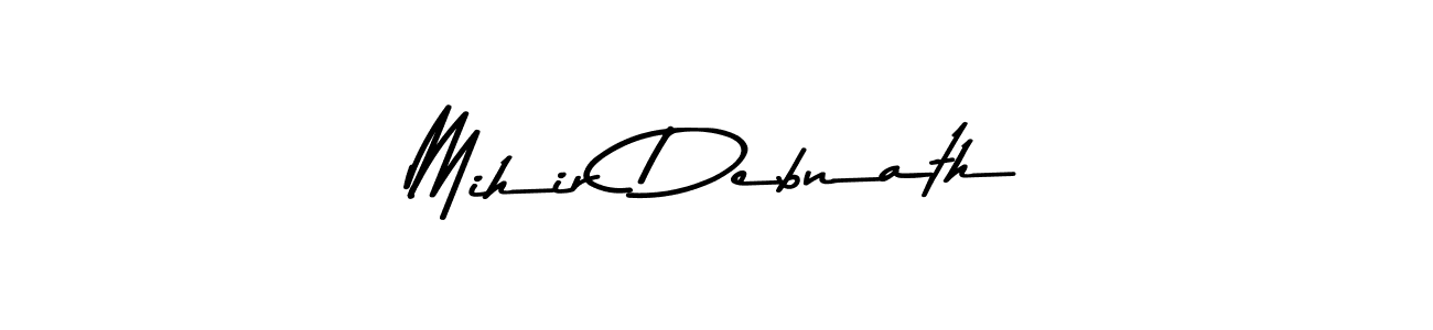 How to make Mihir Debnath name signature. Use Asem Kandis PERSONAL USE style for creating short signs online. This is the latest handwritten sign. Mihir Debnath signature style 9 images and pictures png