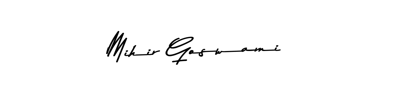 Make a beautiful signature design for name Mihir Goswami. Use this online signature maker to create a handwritten signature for free. Mihir Goswami signature style 9 images and pictures png