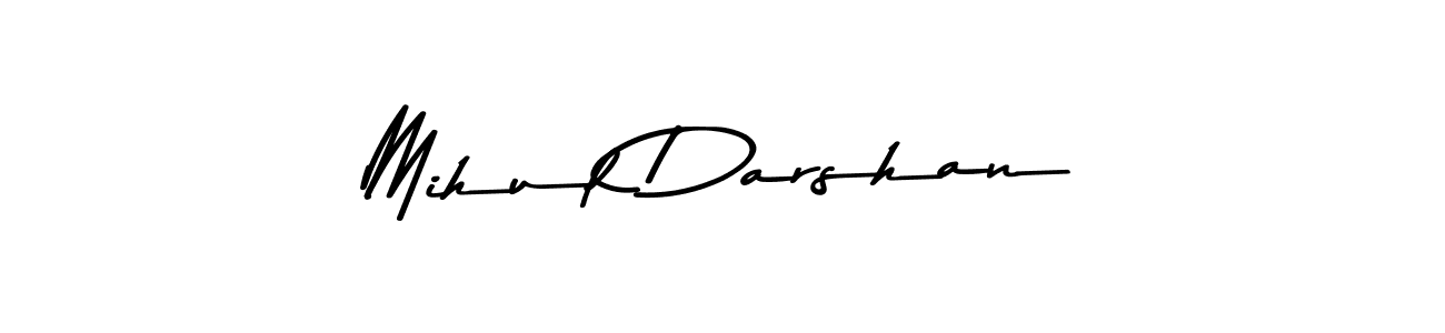 Create a beautiful signature design for name Mihul Darshan. With this signature (Asem Kandis PERSONAL USE) fonts, you can make a handwritten signature for free. Mihul Darshan signature style 9 images and pictures png