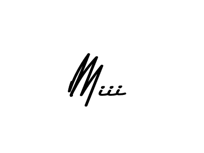 Create a beautiful signature design for name Miii. With this signature (Asem Kandis PERSONAL USE) fonts, you can make a handwritten signature for free. Miii signature style 9 images and pictures png