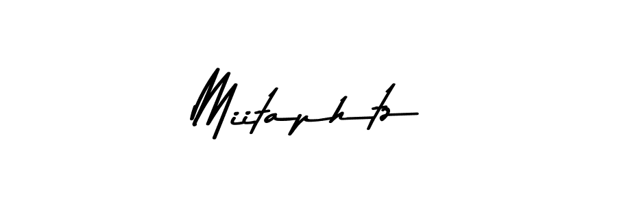 Make a beautiful signature design for name Miitaphtz. With this signature (Asem Kandis PERSONAL USE) style, you can create a handwritten signature for free. Miitaphtz signature style 9 images and pictures png