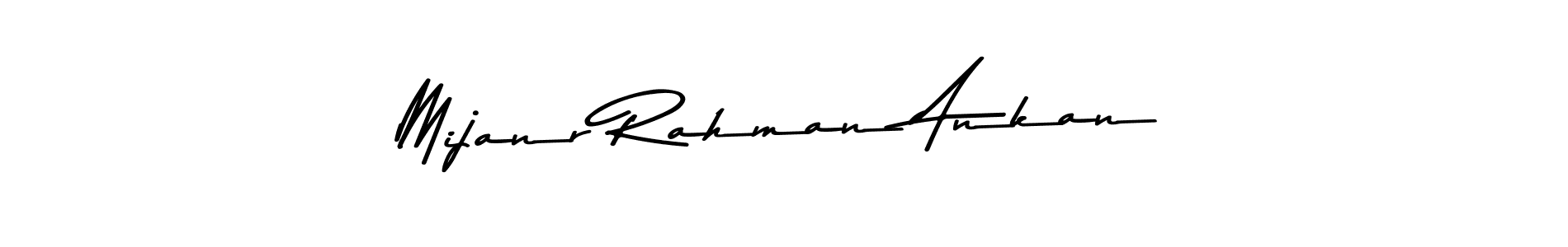 Make a beautiful signature design for name Mijanr Rahman Ankan. With this signature (Asem Kandis PERSONAL USE) style, you can create a handwritten signature for free. Mijanr Rahman Ankan signature style 9 images and pictures png