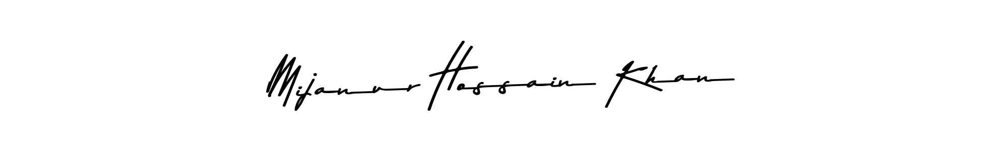 The best way (Asem Kandis PERSONAL USE) to make a short signature is to pick only two or three words in your name. The name Mijanur Hossain Khan include a total of six letters. For converting this name. Mijanur Hossain Khan signature style 9 images and pictures png